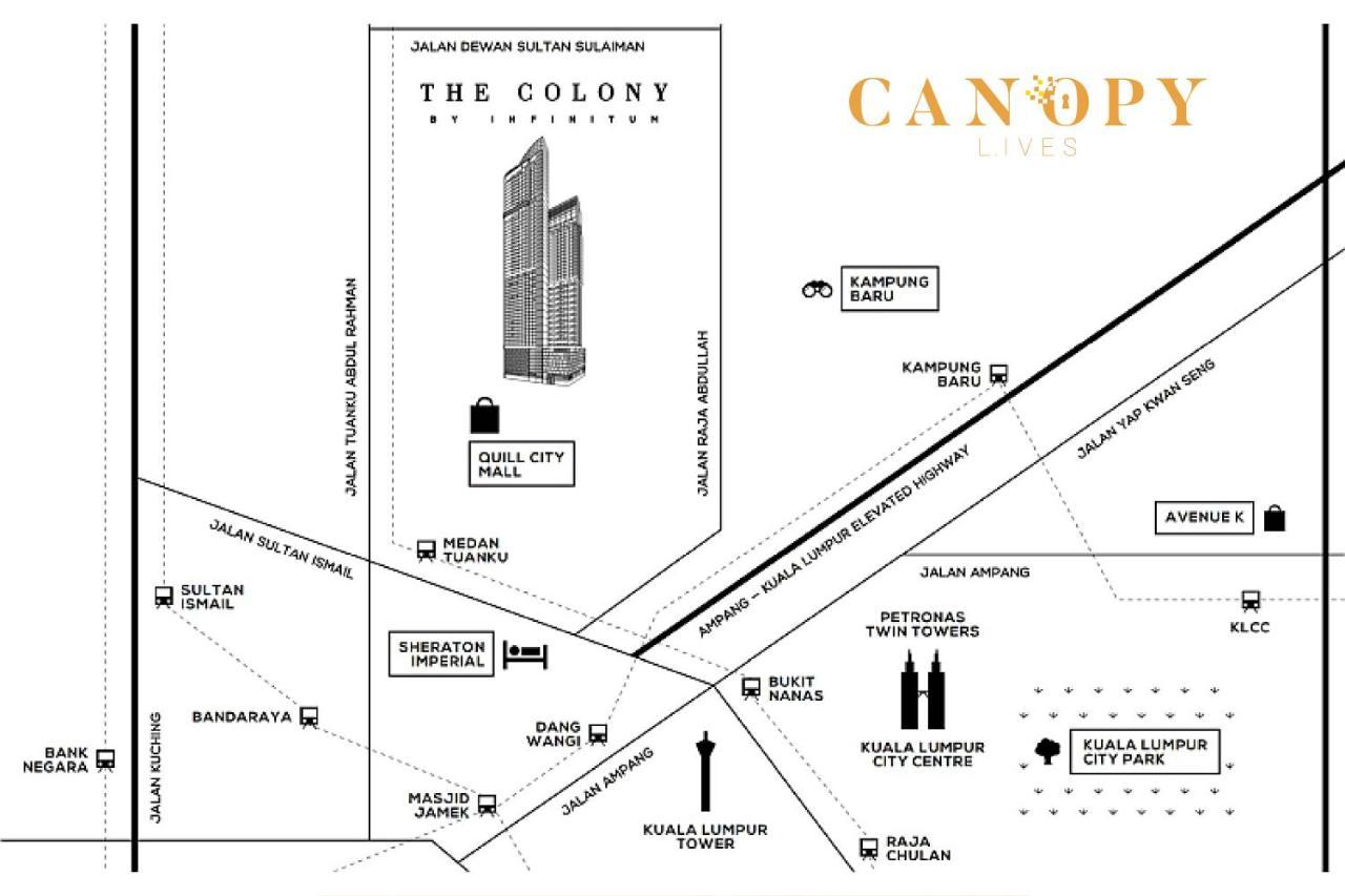 쿠알라룸푸르 The Luxe & The Colony, Klcc 아파트 외부 사진